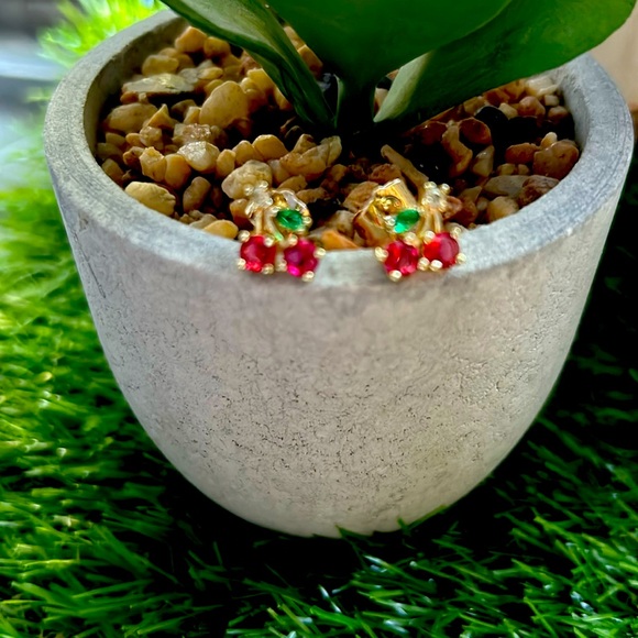 Gold Filled Jewelry - Gold Filled Cherry 🍒 earrings